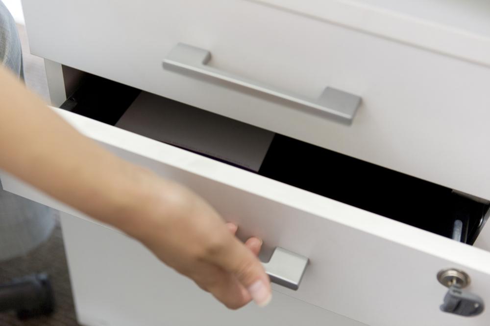 How to remove drawer from lateral file cabinet